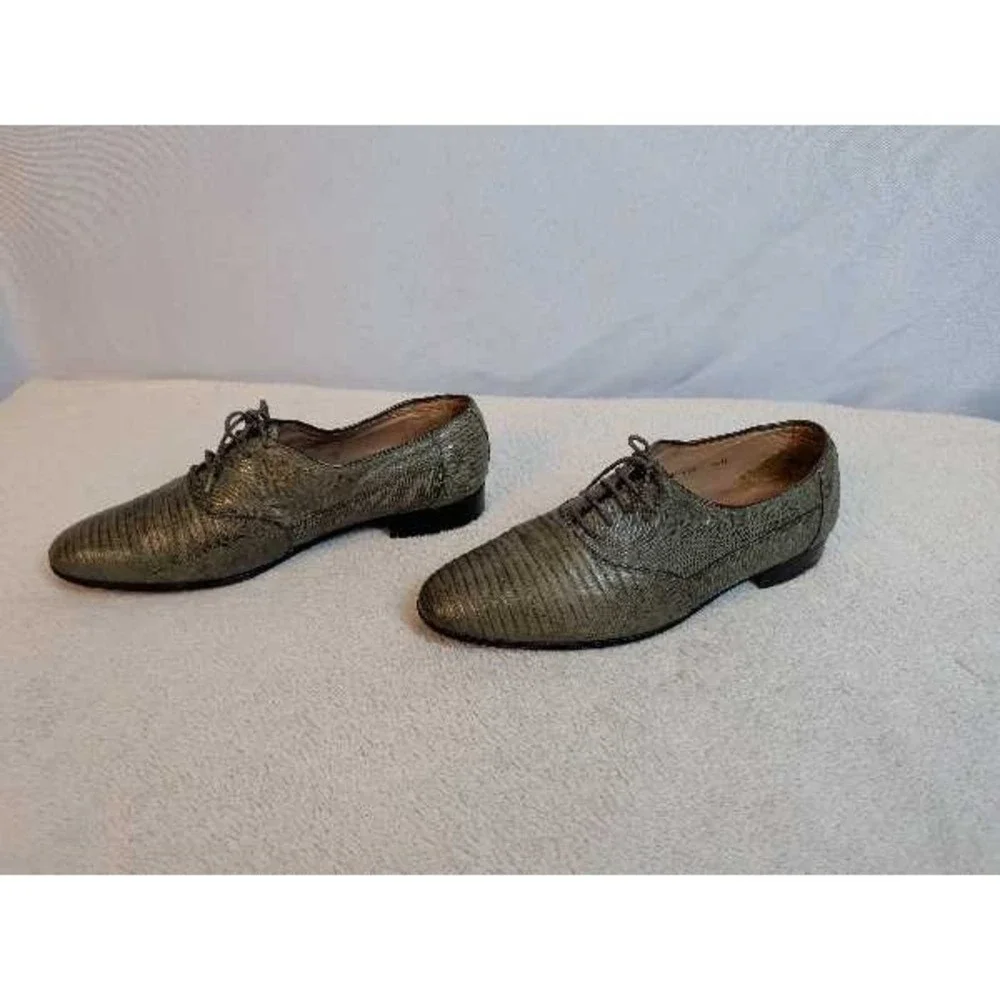 Nunn‎ Bush Brass Boot Mens Snake Embossed Oxford Shoes Size 8